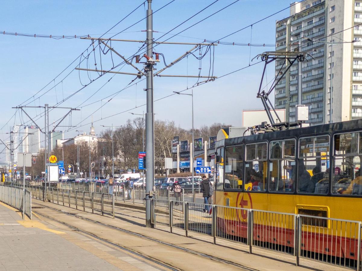 Apartament Fala Metro Sgh Klub Stodola Parking Parkview Fast Wifi Varsó Kültér fotó