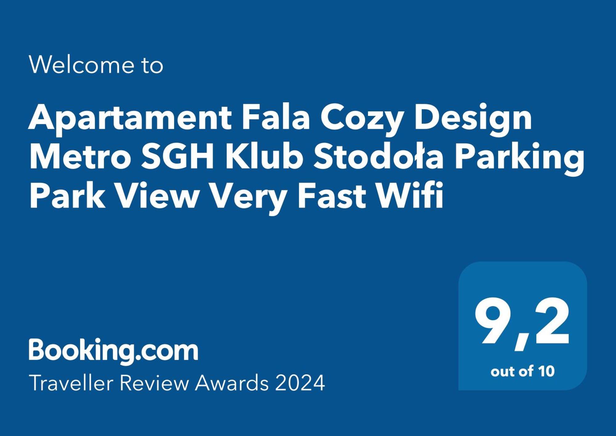 Apartament Fala Metro Sgh Klub Stodola Parking Parkview Fast Wifi Varsó Kültér fotó